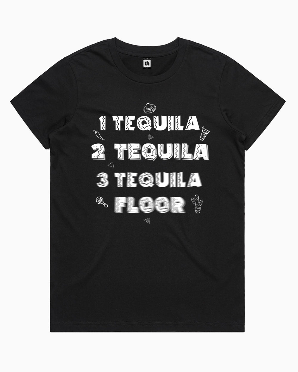 Tequila Floor T-Shirt Australia Online #colour_black