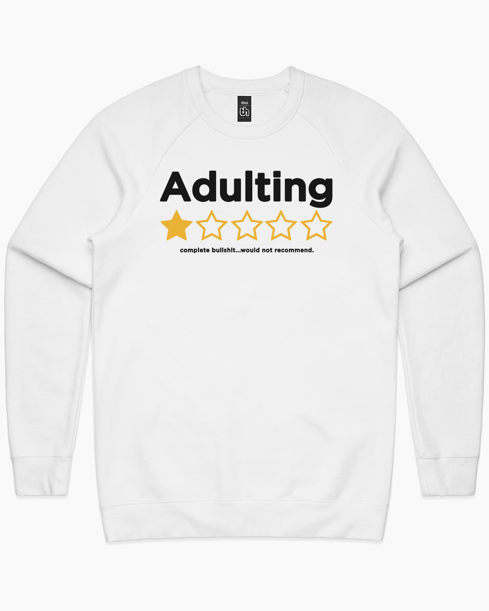 Adulting Sweater Europe Online #colour_white