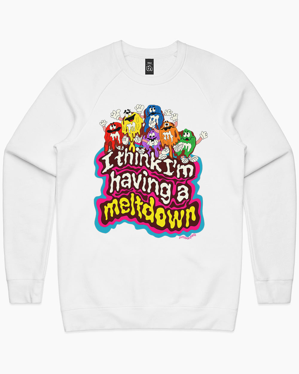 Meltdown Sweater Europe Online #colour_white