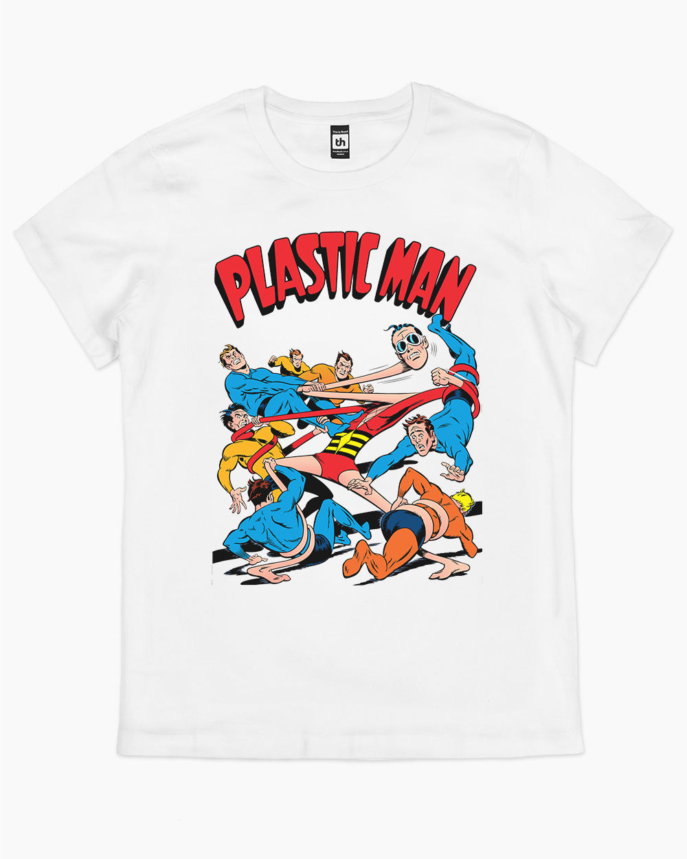 Plastic Man T-Shirt Australia Online #colour_white
