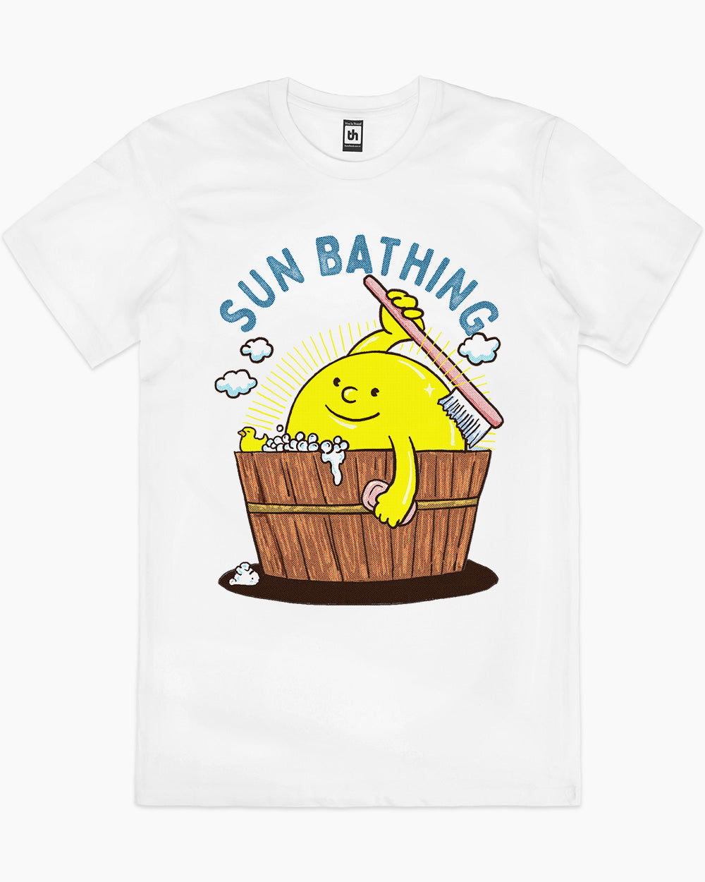 Sun Bathing T-Shirt Europe Online #colour_white