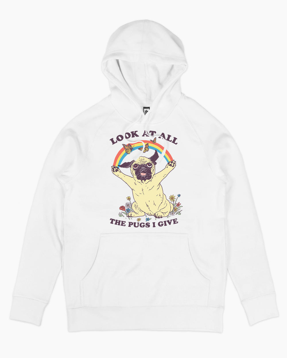 All the Pugs I Give Hoodie Australia Online #colour_white