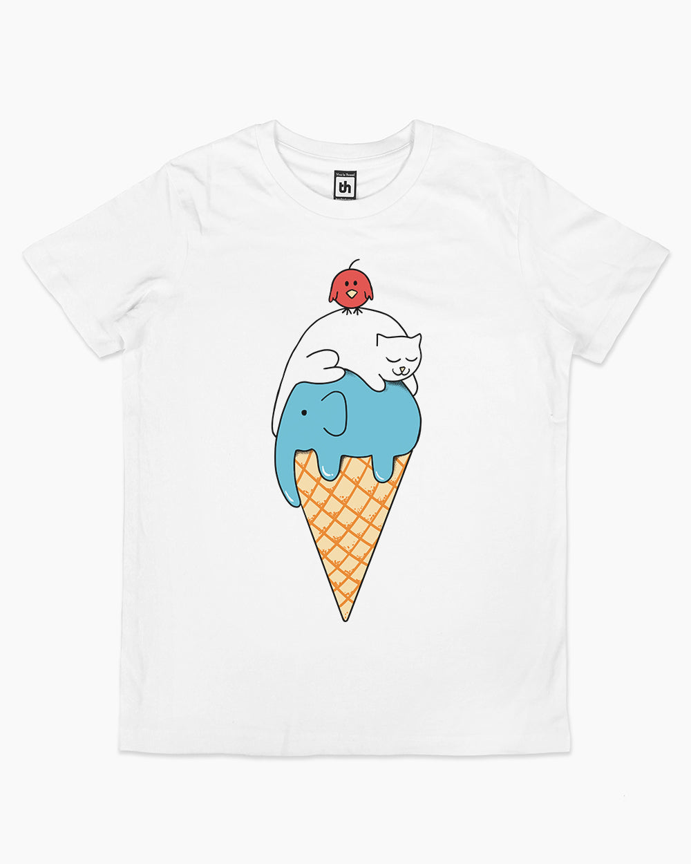 Animals Ice Cream Kids T-Shirt Europe Online #colour_white