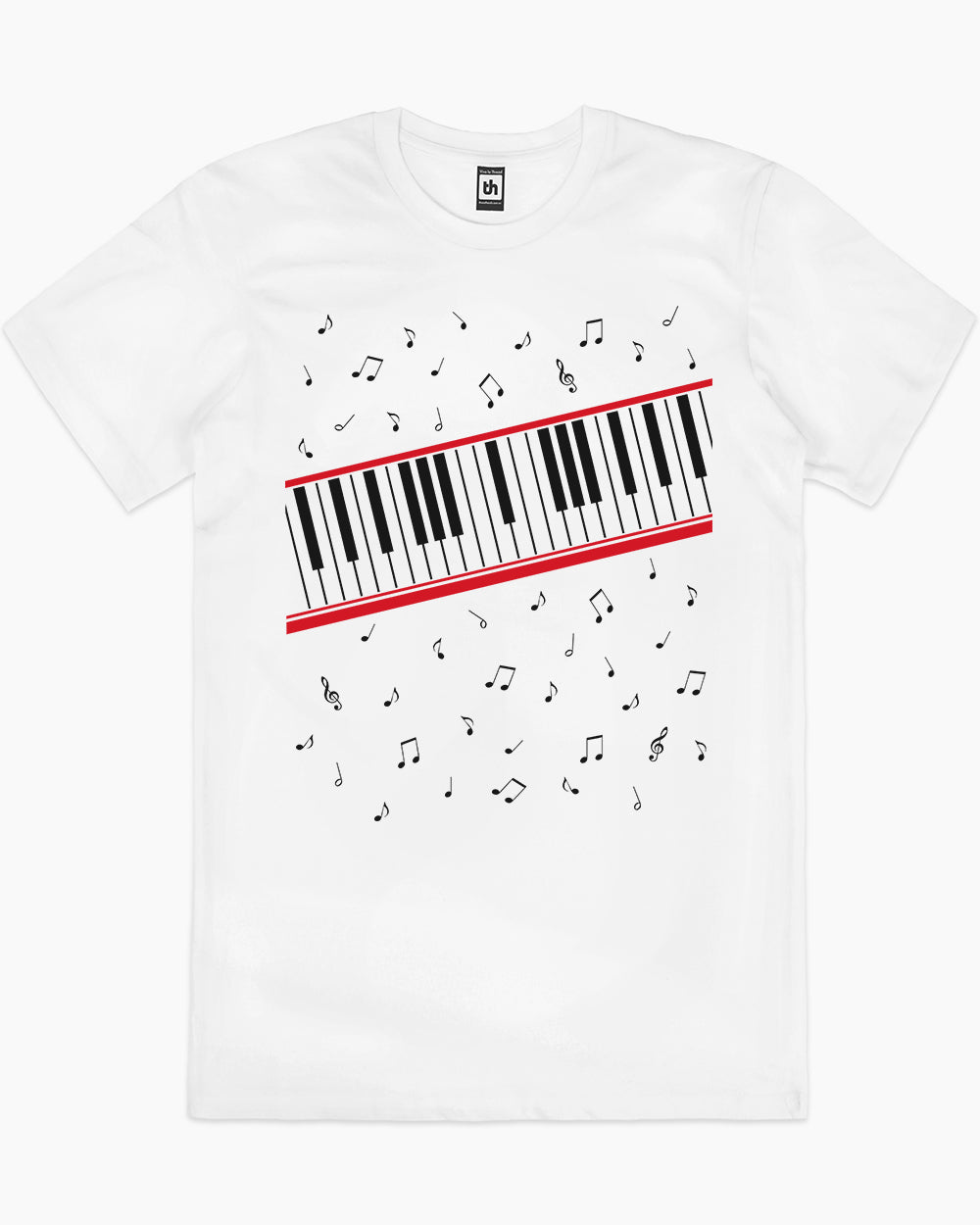 Beat It Piano Keys T-Shirt Europe Online #colour_white