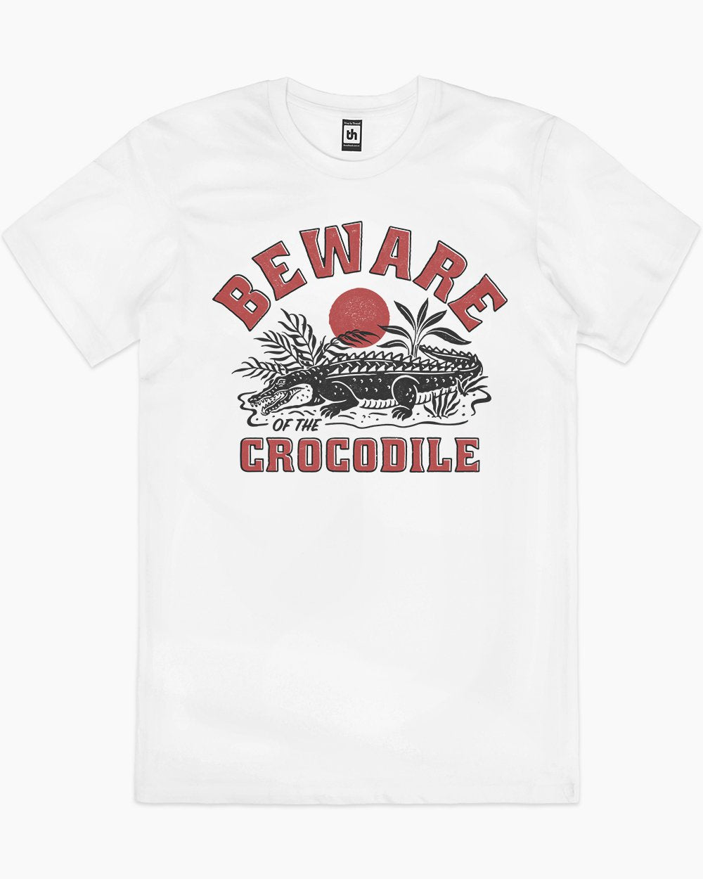 Beware of the Crocodile T-Shirt Europe Online #colour_white