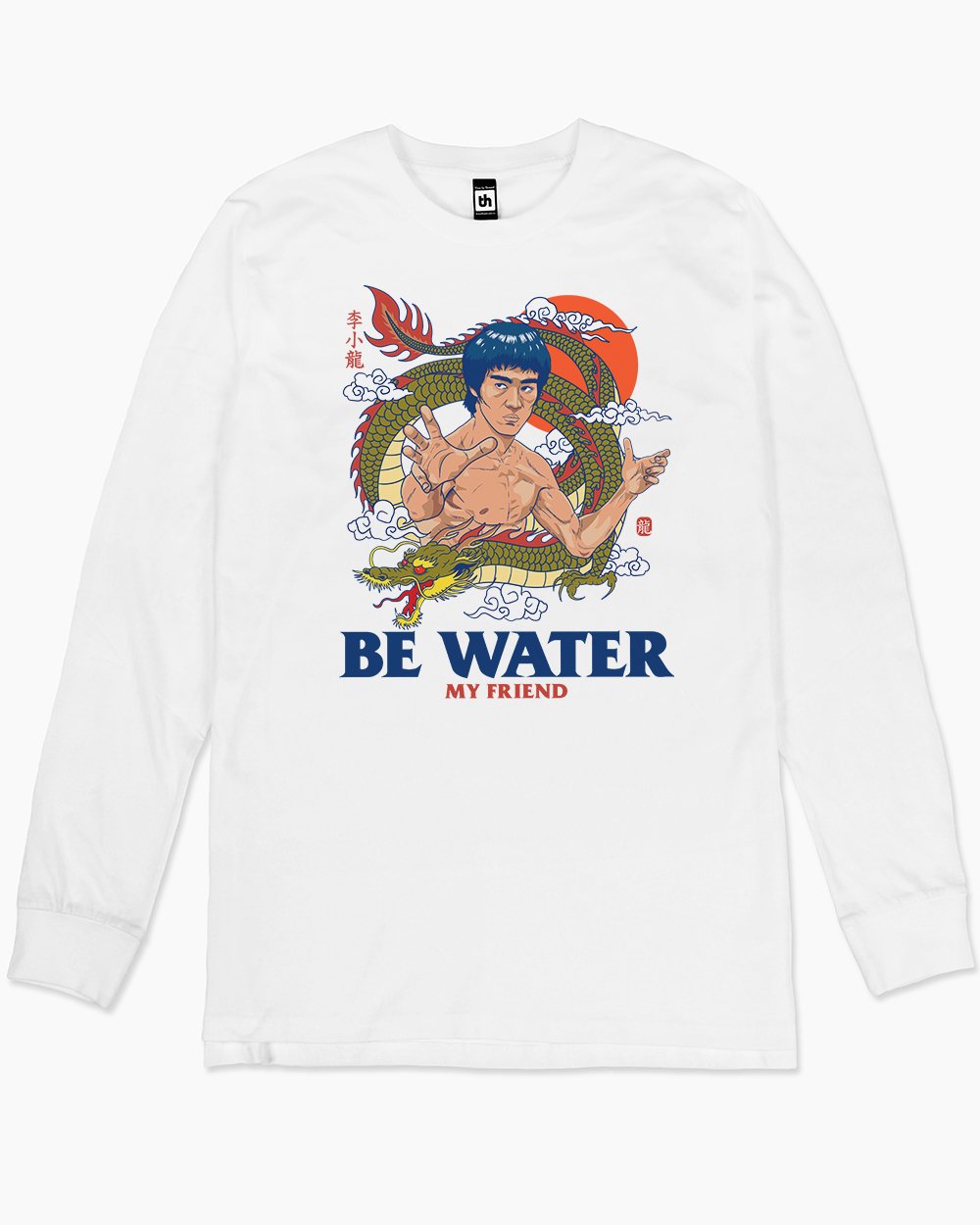 Bruce Lee Be Water Long Sleeve Europe Online #colour_white