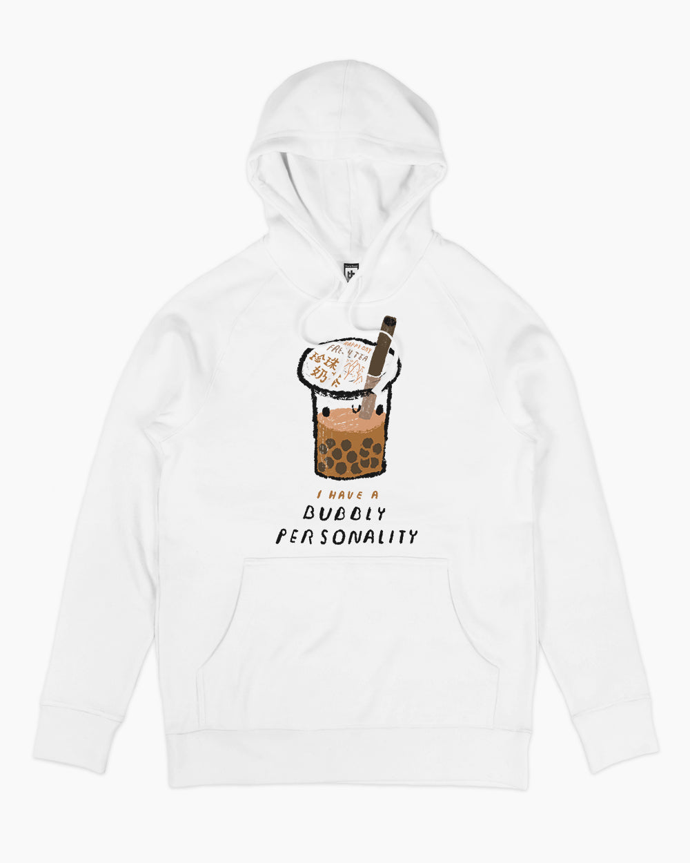 Bubbly Personality Hoodie Europe Online #colour_white