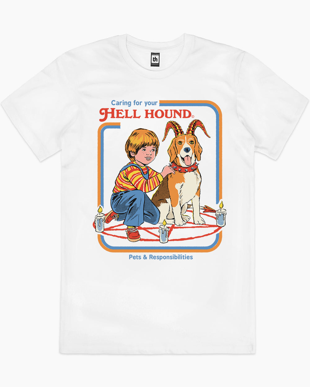 Caring For Your Hell Hound T-Shirt Australia Online #colour_white