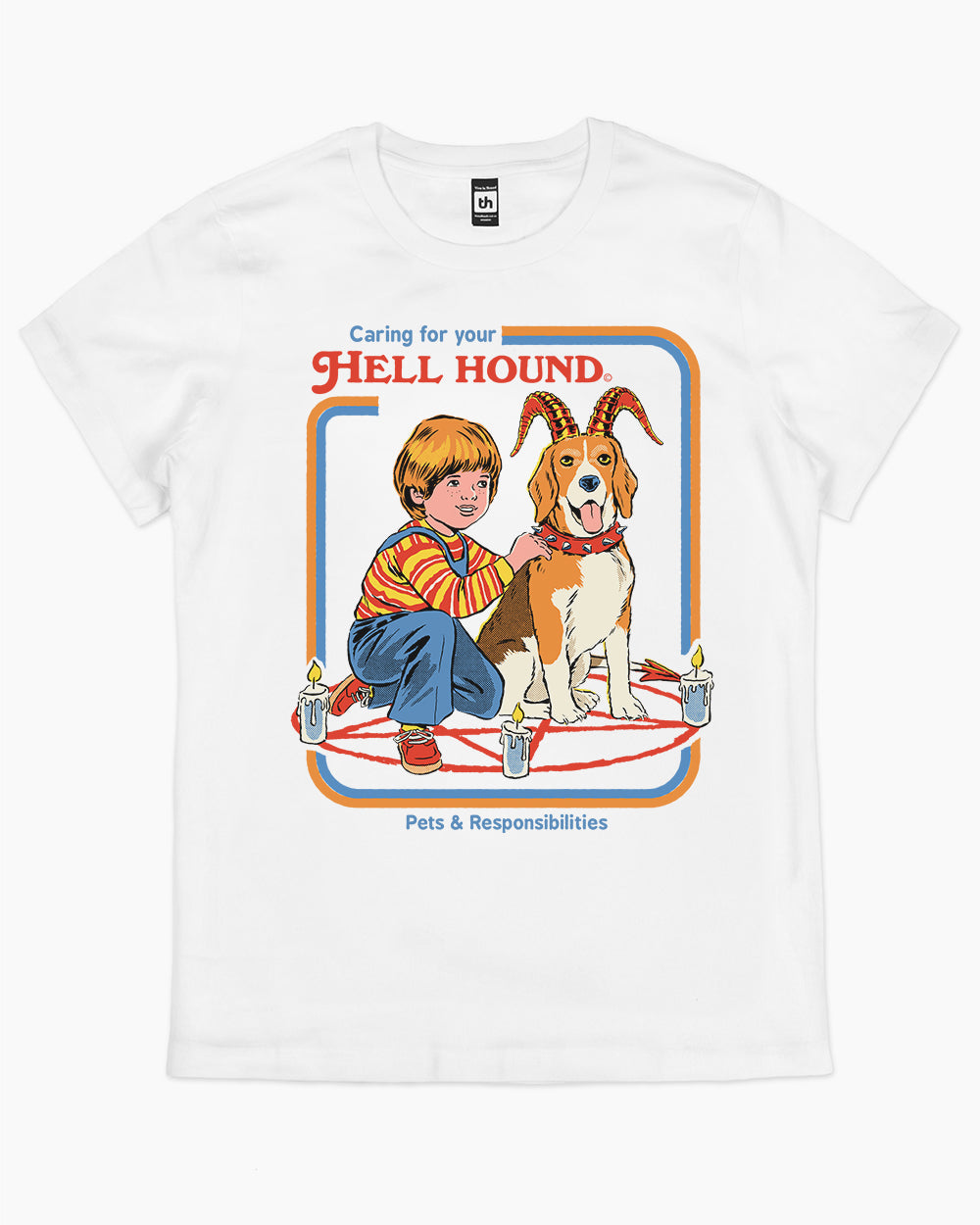 Caring For Your Hell Hound T-Shirt Australia Online #colour_white