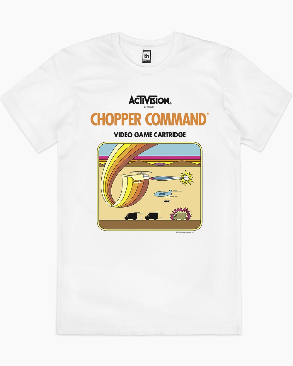 Chopper Command T-Shirt Australia Online #colour_white