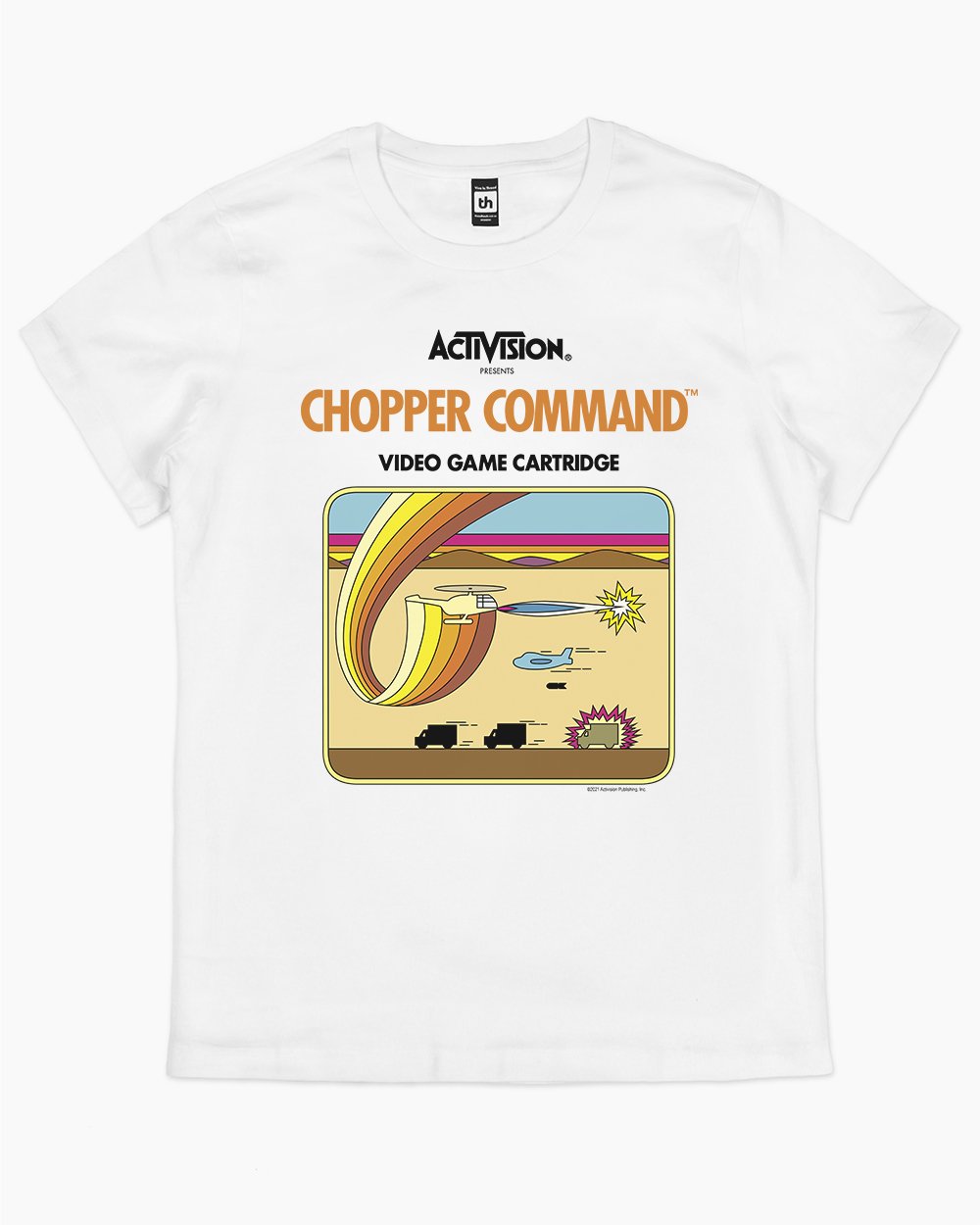 Chopper Command T-Shirt Australia Online #colour_white