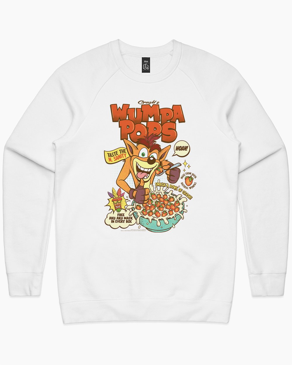 Crash Wumpa Cereal Sweater Europe Online #colour_white