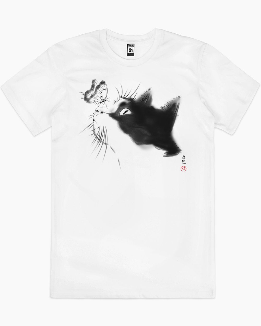 Curious Cat T-Shirt Europe Online #colour_white