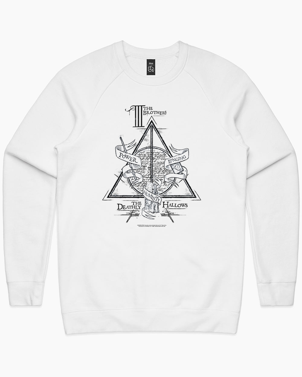 Deathly Hallows Logo Alt Sweater Europe Online #colour_white