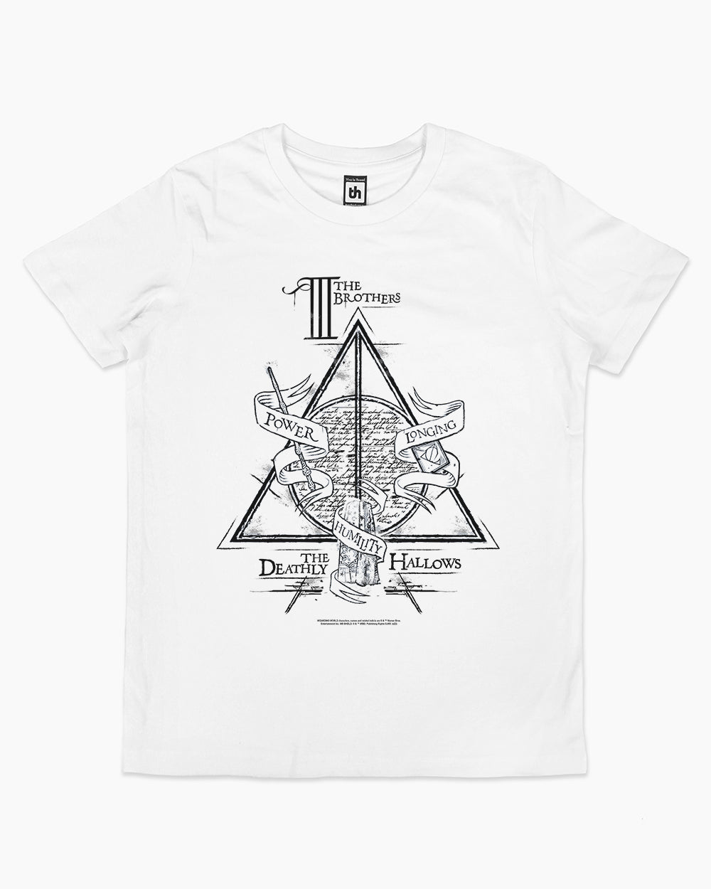 Deathly Hallows Logo Alt Kids T-Shirt Europe Online #colour_white