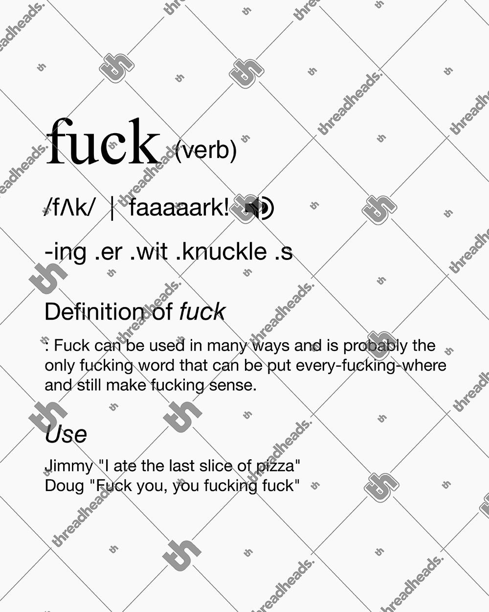 Fuck Dictionary Definition Hoodie Europe Online #colour_white