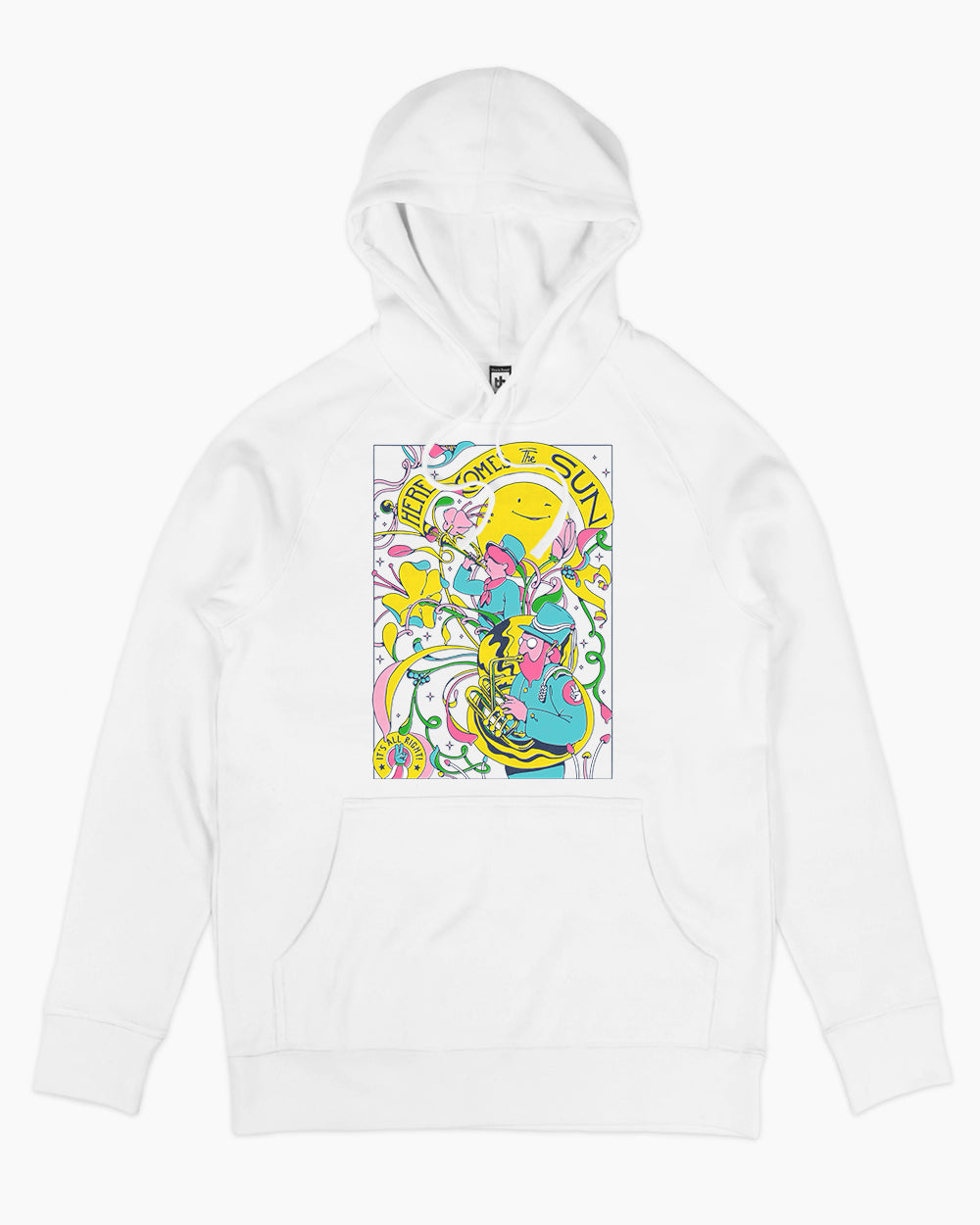 Here Comes the Sun Hoodie Europe Online #colour_white