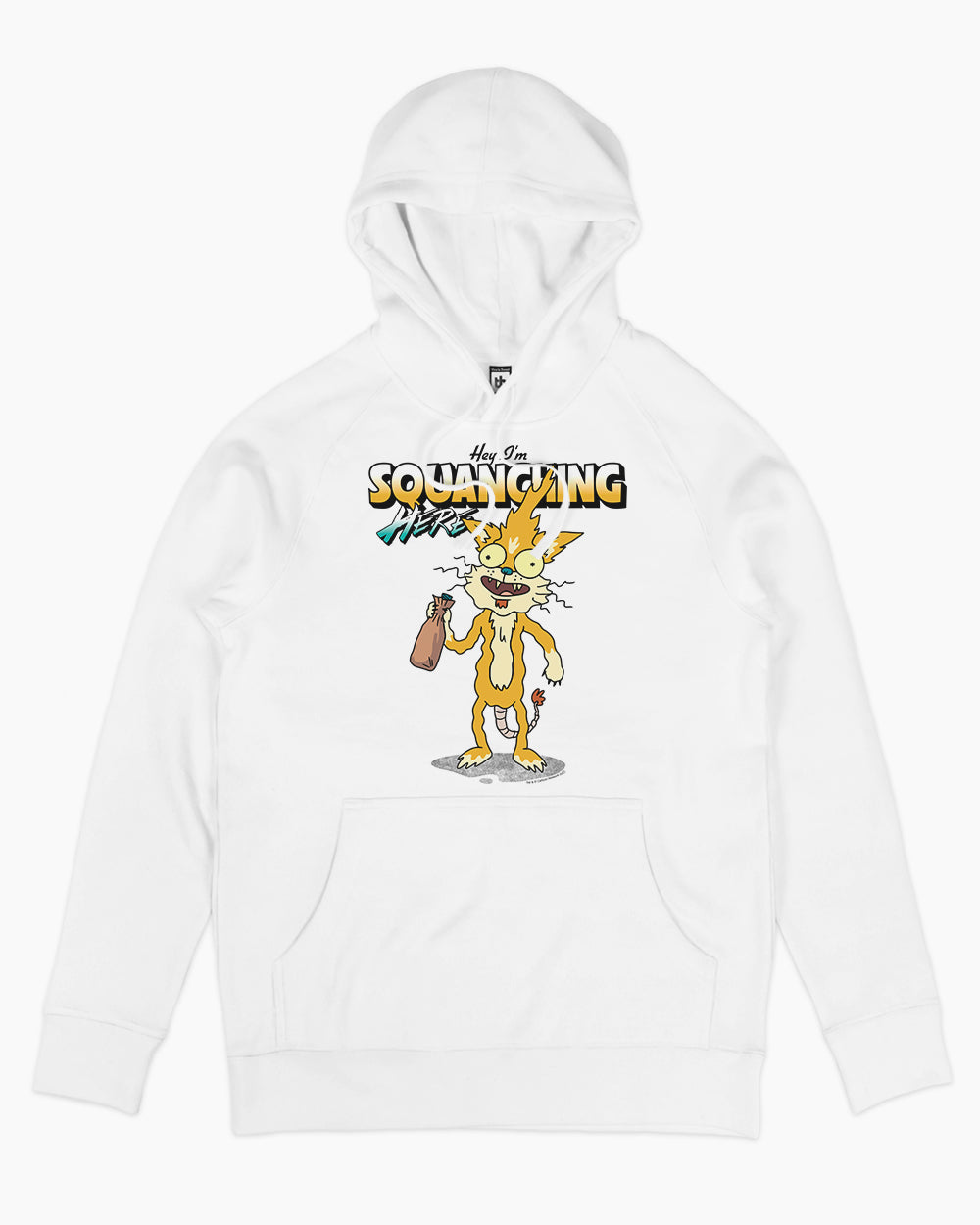 Hey I'm Squanching Here Hoodie Europe Online #colour_white