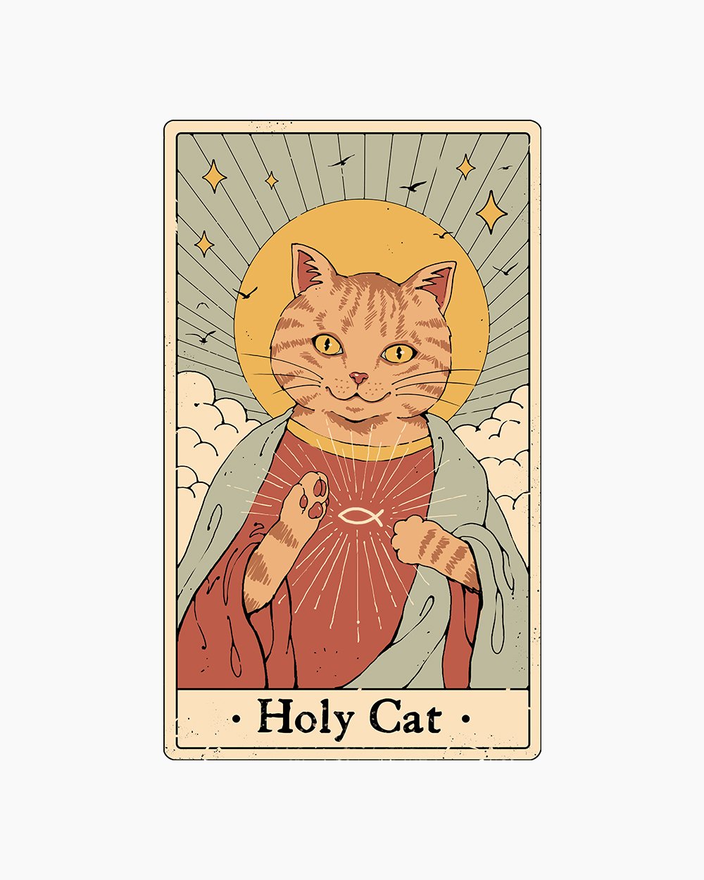 Holy Cat T-Shirt Europe Online #colour_white