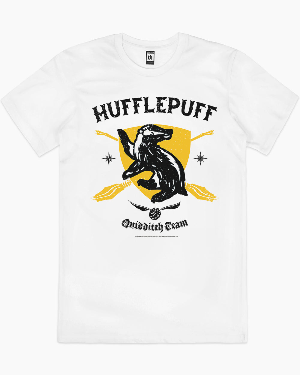 Hufflepuff Quidditch Team T-Shirt Australia Online #colour_white