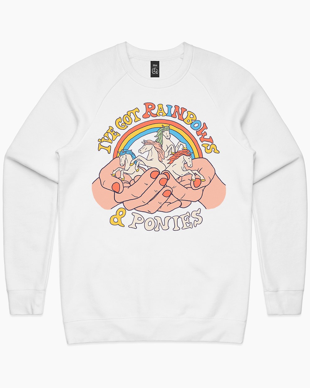 I've Got Rainbows and Ponies Sweater Europe Online #colour_white
