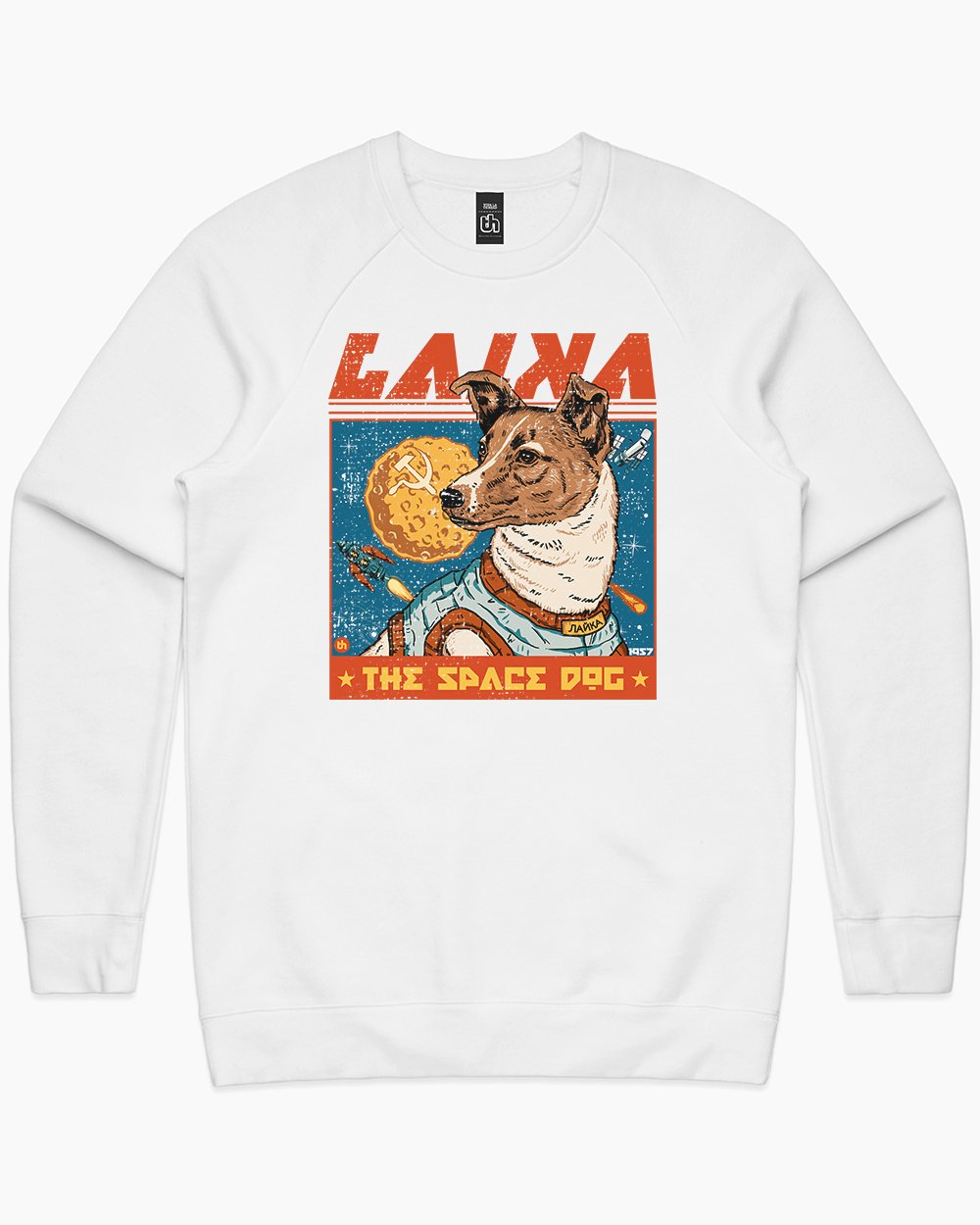Laika the Space Dog Sweater Europe Online #colour_white