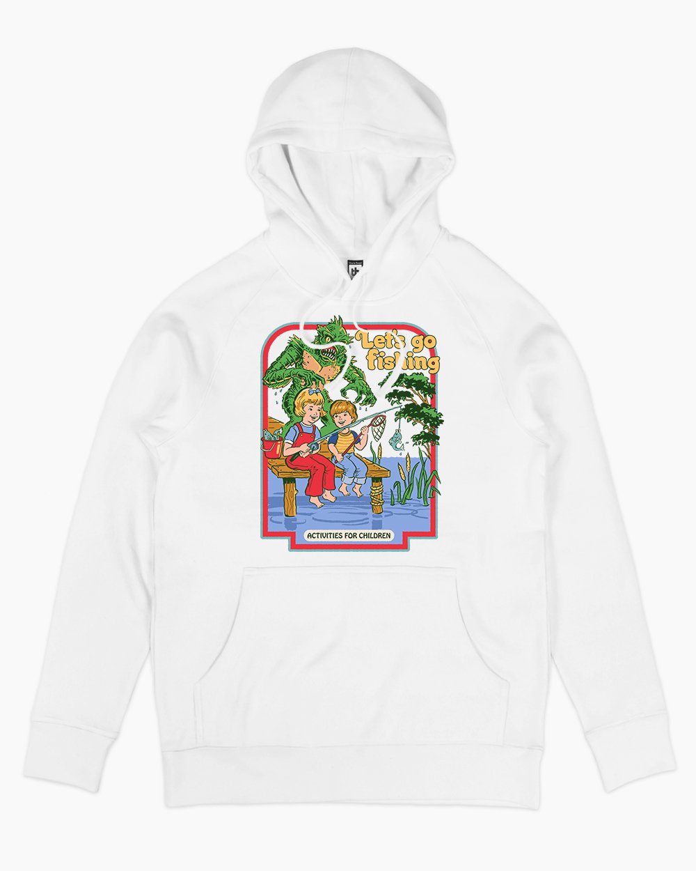 Let's Go Fishing Hoodie Europe Online #colour_white
