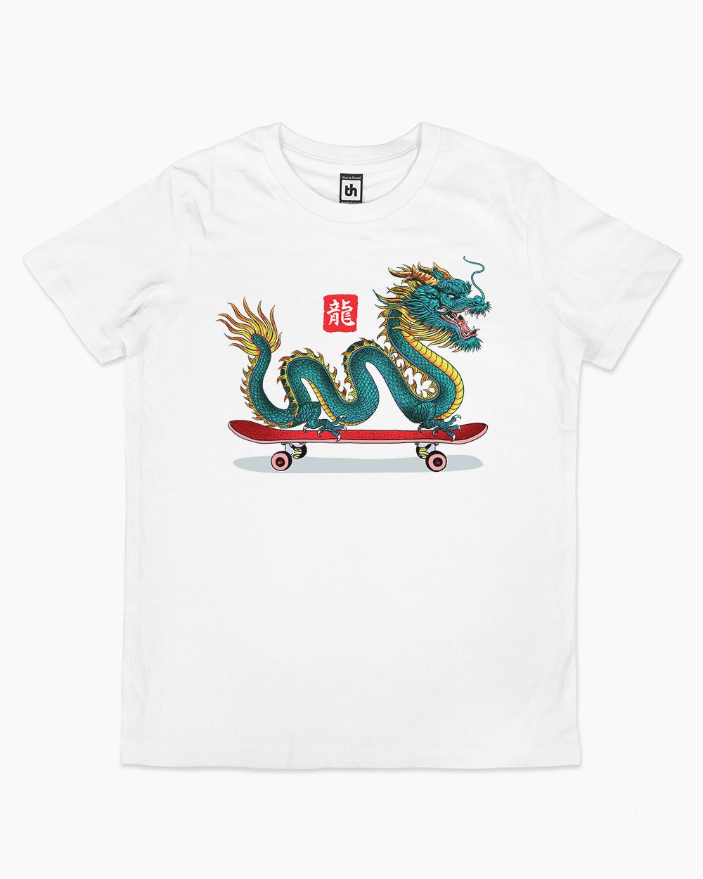 Long Board Dragon Kids T-Shirt Europe Online #colour_white