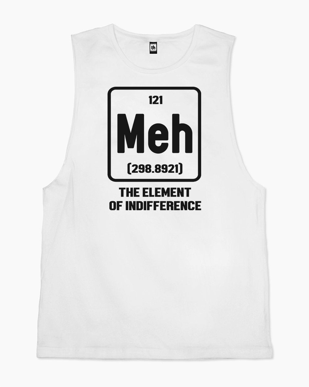 Meh The Element of Indifference Tank Australia Online #colour_white