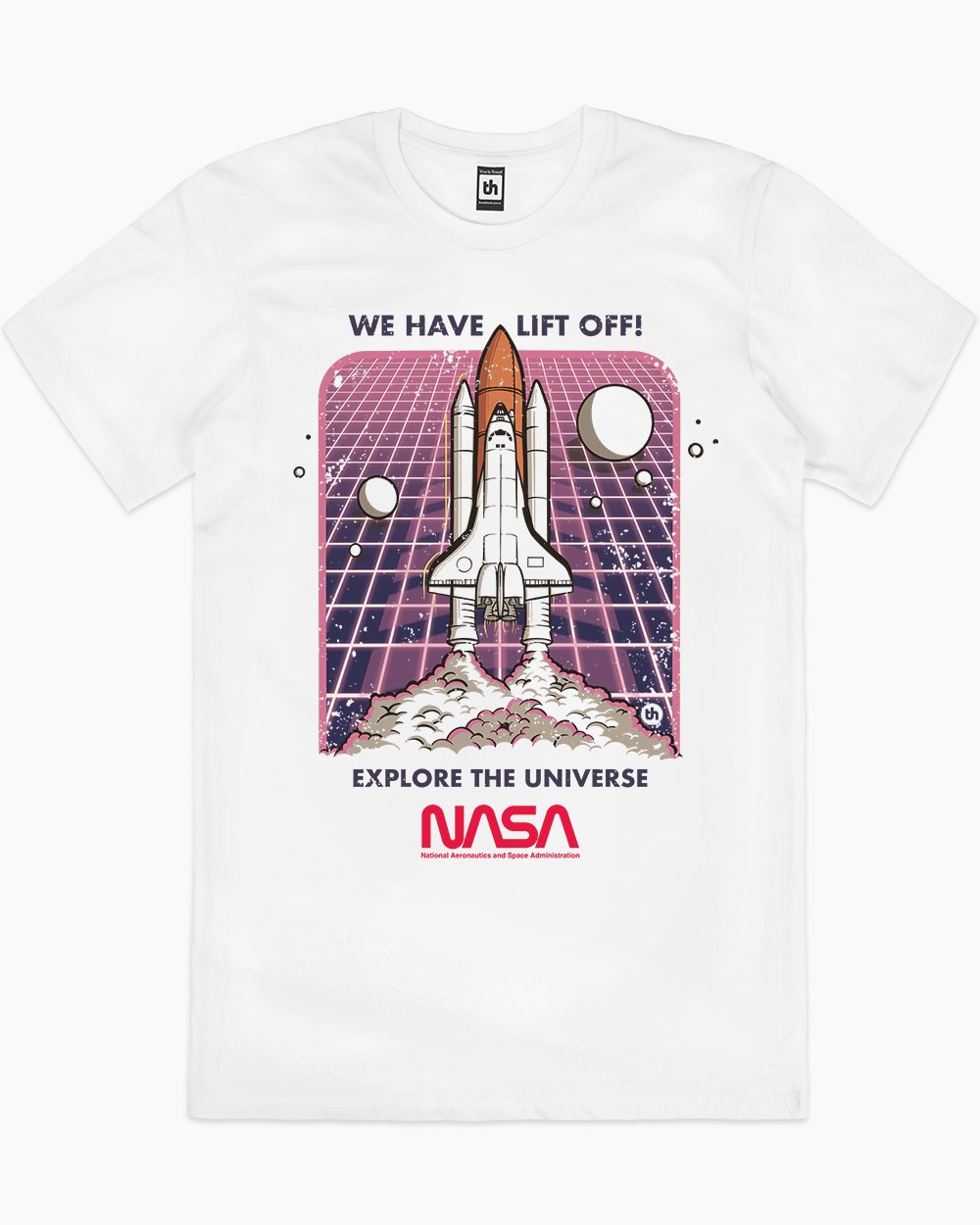NASA Blast Off T-Shirt Europe Online #colour_white