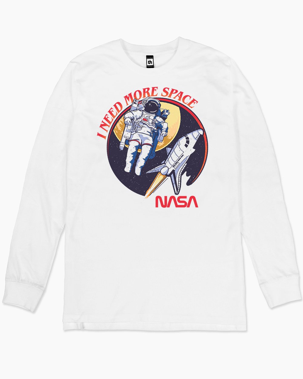 NASA I Need More Space Long Sleeve Europe Online #colour_white