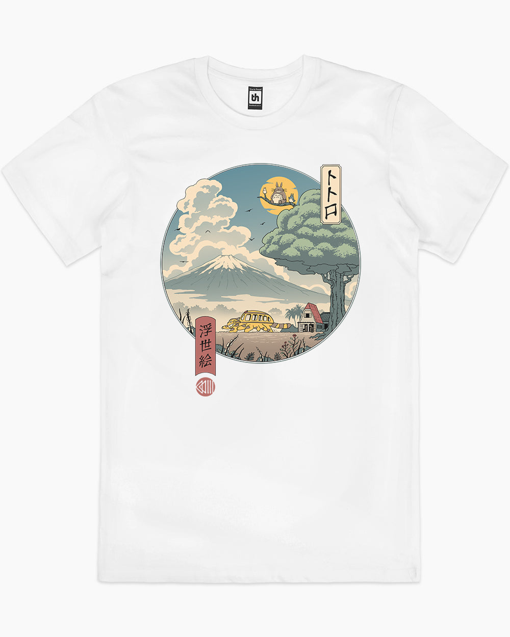 Neighbour's Ukiyo-e T-Shirt Europe Online #colour_white