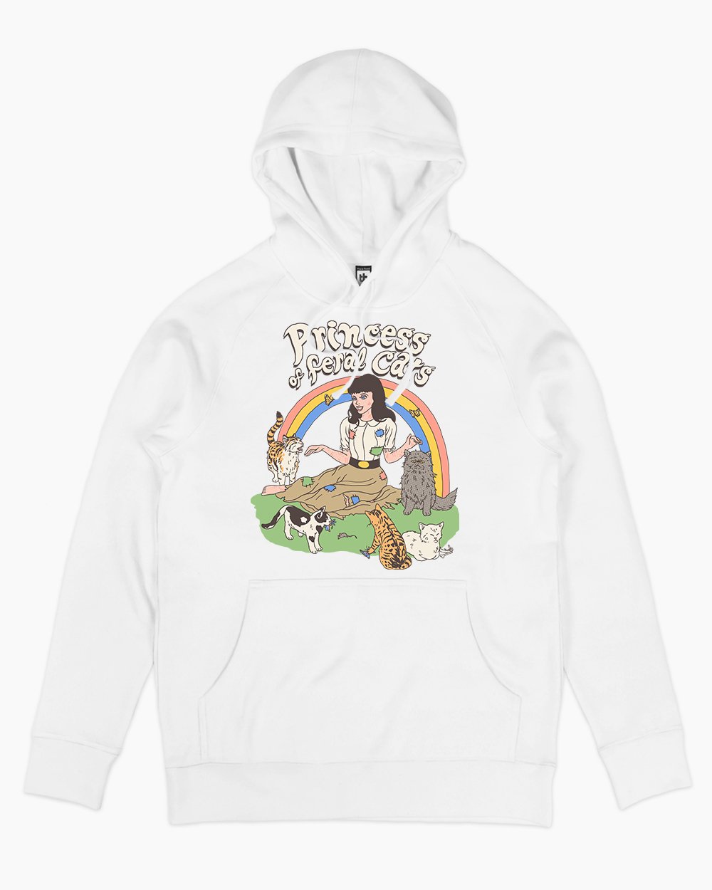 Princess of Feral Cats Hoodie Europe Online #colour_white