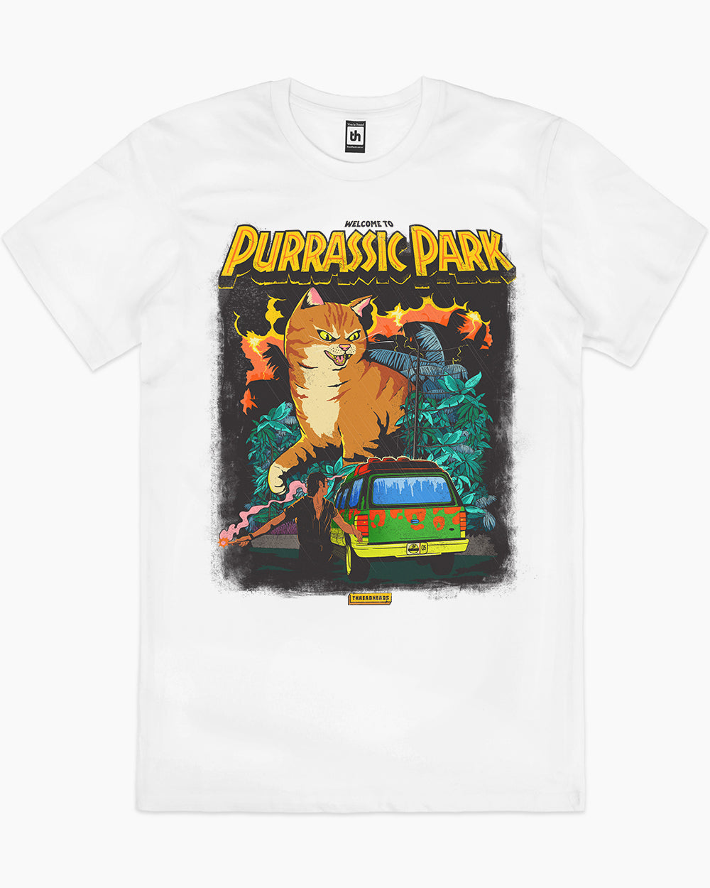 Purrassic Park T-Shirt Europe Online #colour_natural