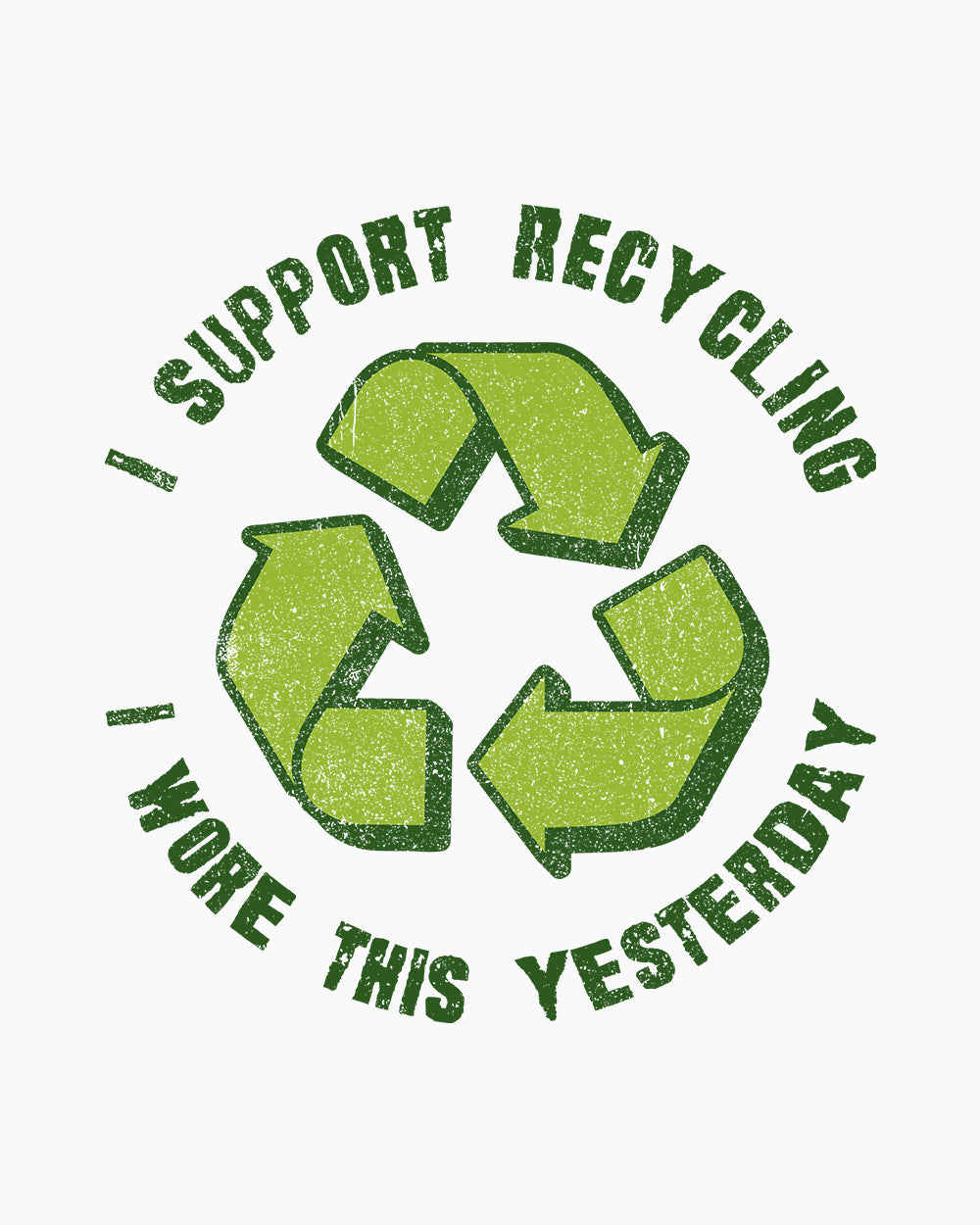 I Support Recycling Kids T-Shirt Europe Online #colour_white