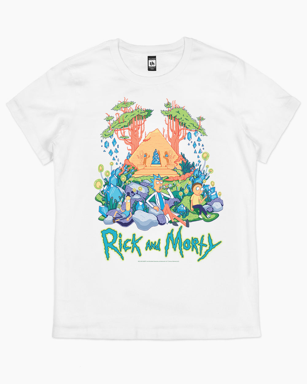Rick and Morty Rest and Relaxation T-Shirt Australia Online #colour_white