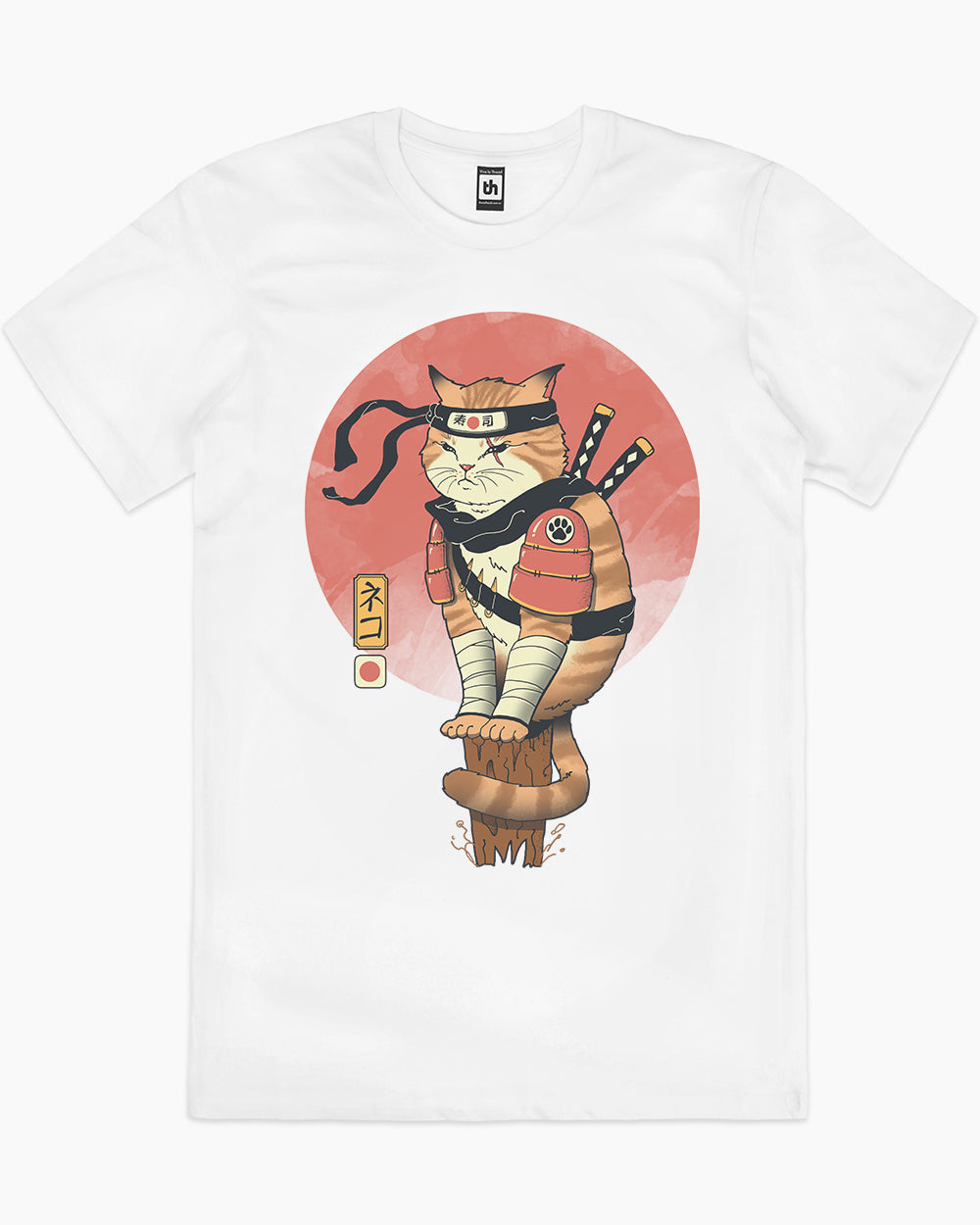 Shinobi Cat T-Shirt Europe Online #colour_white