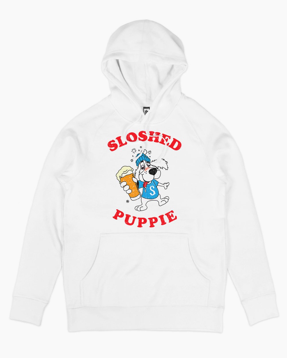 Sloshed Puppie Hoodie Europe Online #colour_white