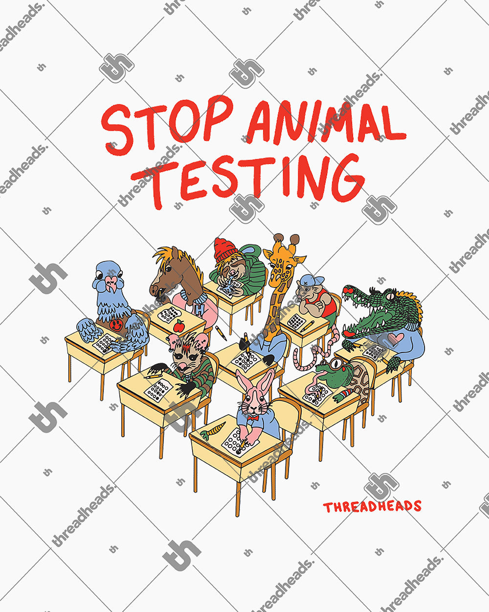 Stop Animal Testing Hoodie Europe Online #colour_white