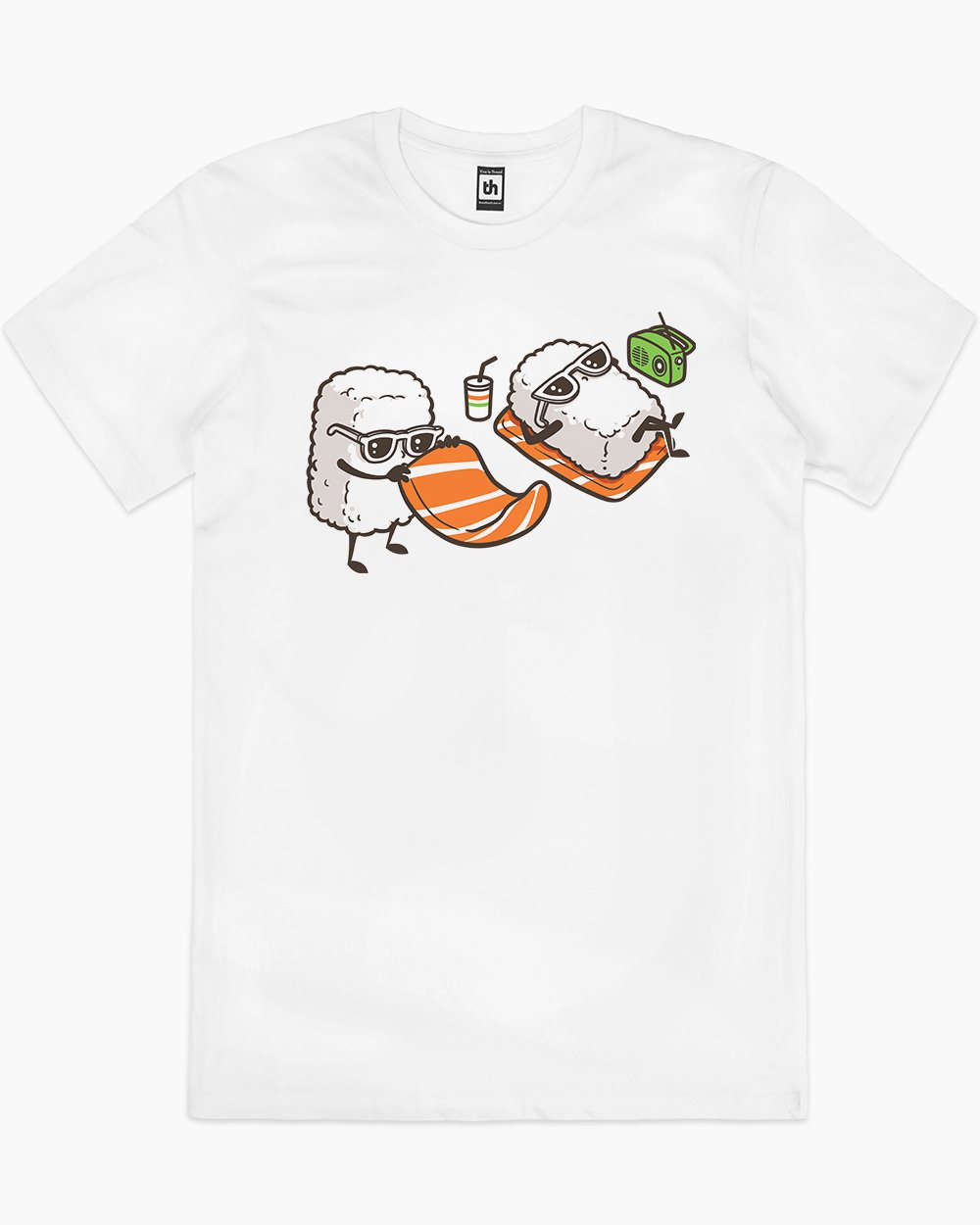 Summer Sushi T-Shirt Australia Online #colour_white