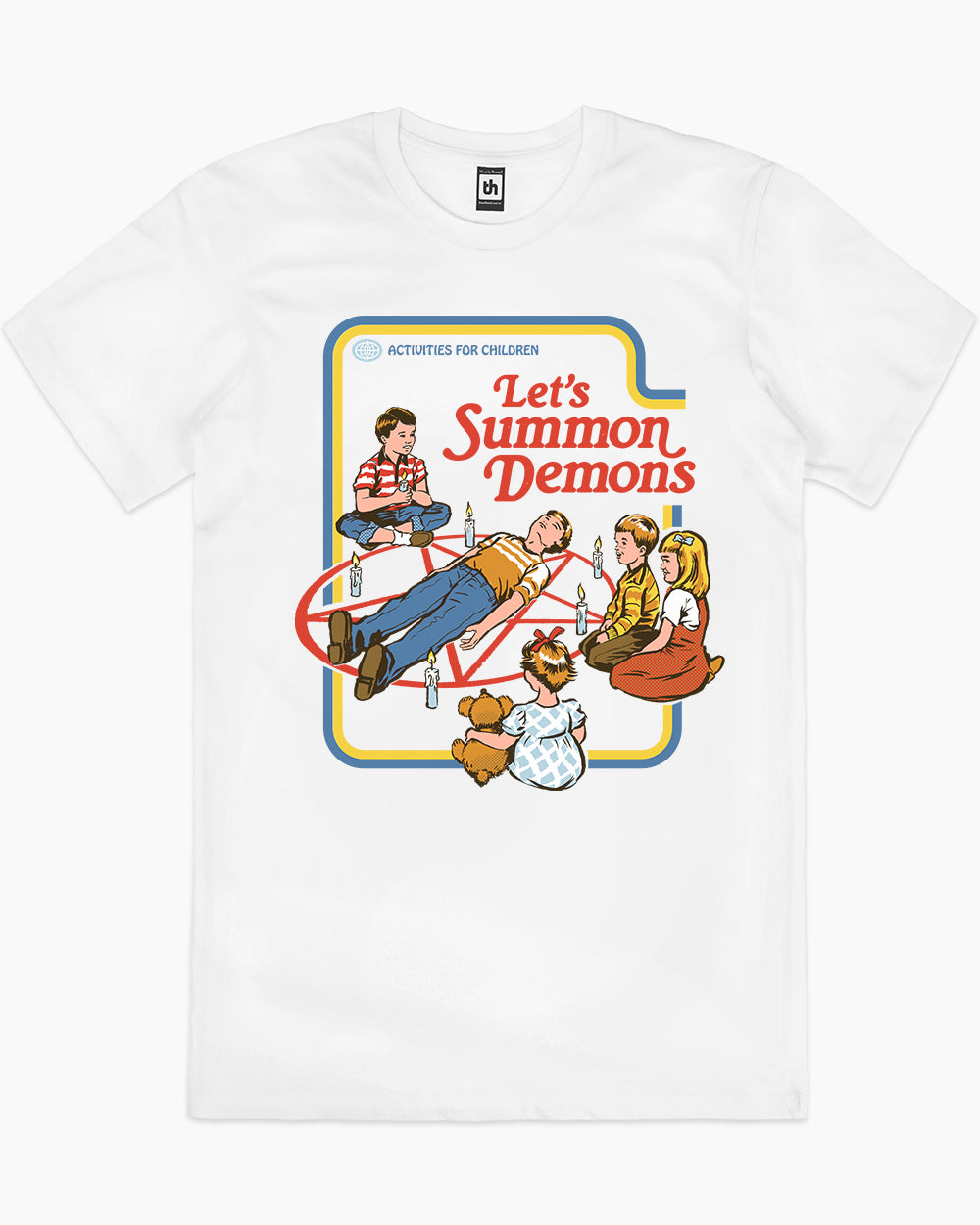 Let's Summon Demons T-Shirt Europe Online #colour_white