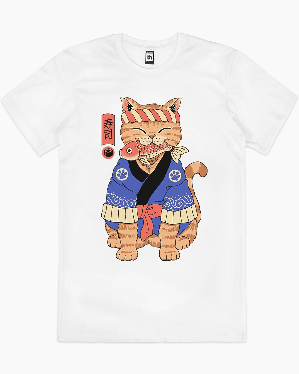 Sushi Meowster T-Shirt Europe Online #colour_white