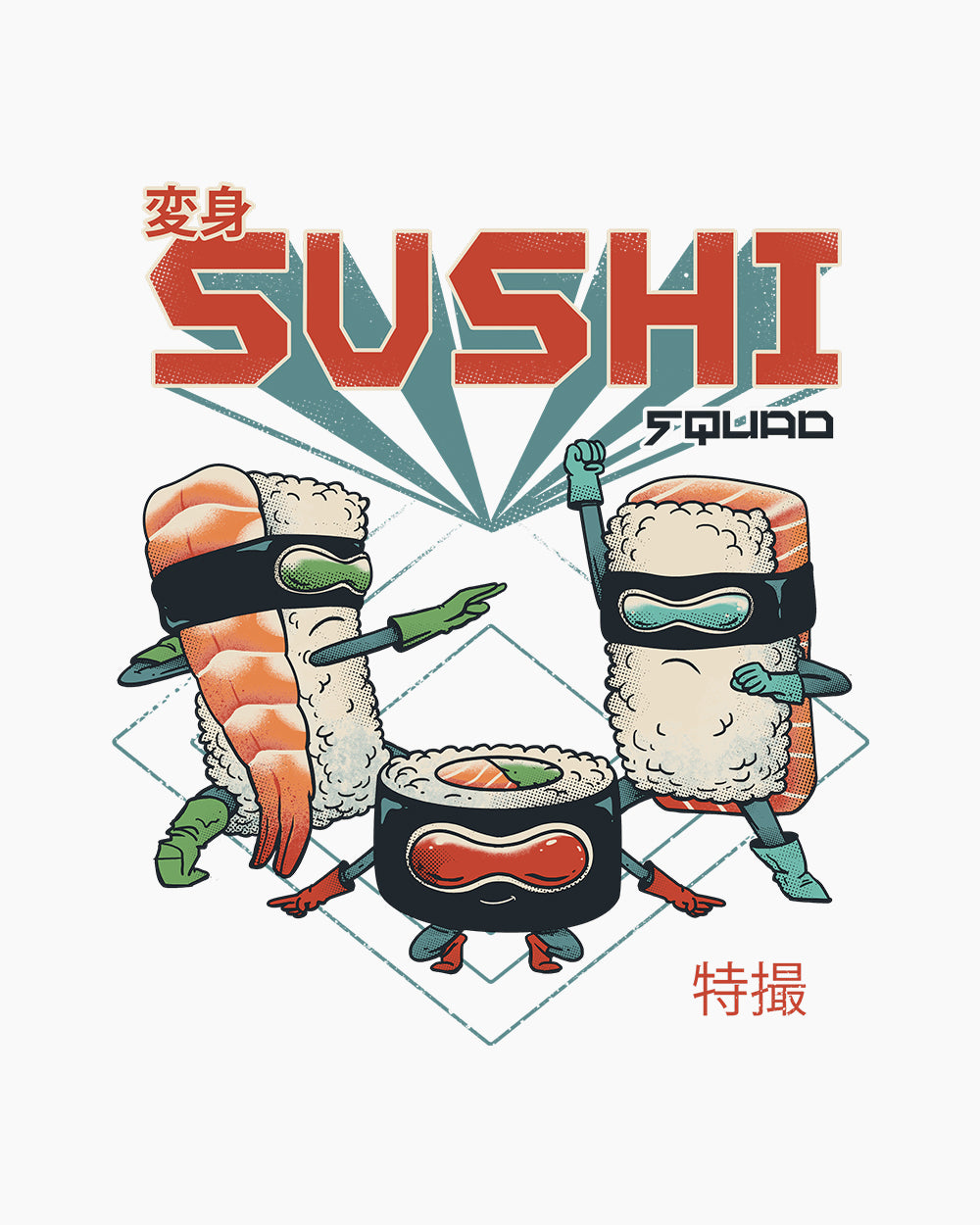 Sushi Squad T-Shirt Europe Online #colour_white
