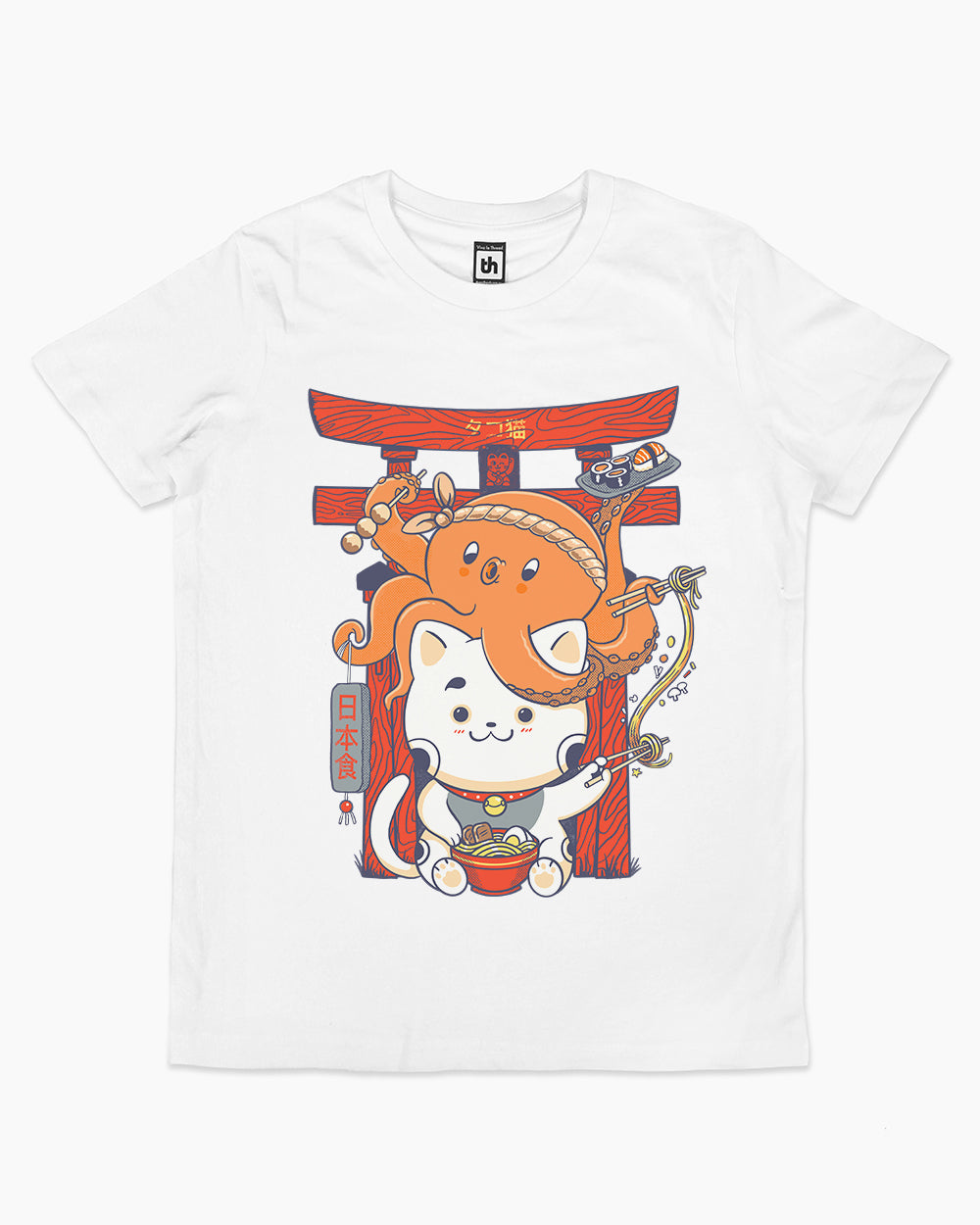 Tako and Neko Kids T-Shirt Europe Online #colour_white
