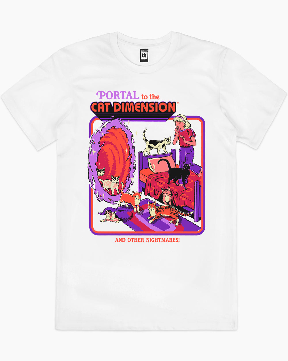 The Cat Dimension T-Shirt Europe Online #colour_white