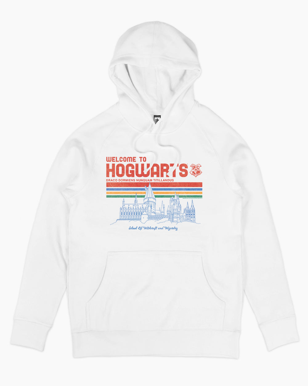 Welcome to Hogwarts School of Witchcraft and Wizardry Hoodie Europe Online #colour_white
