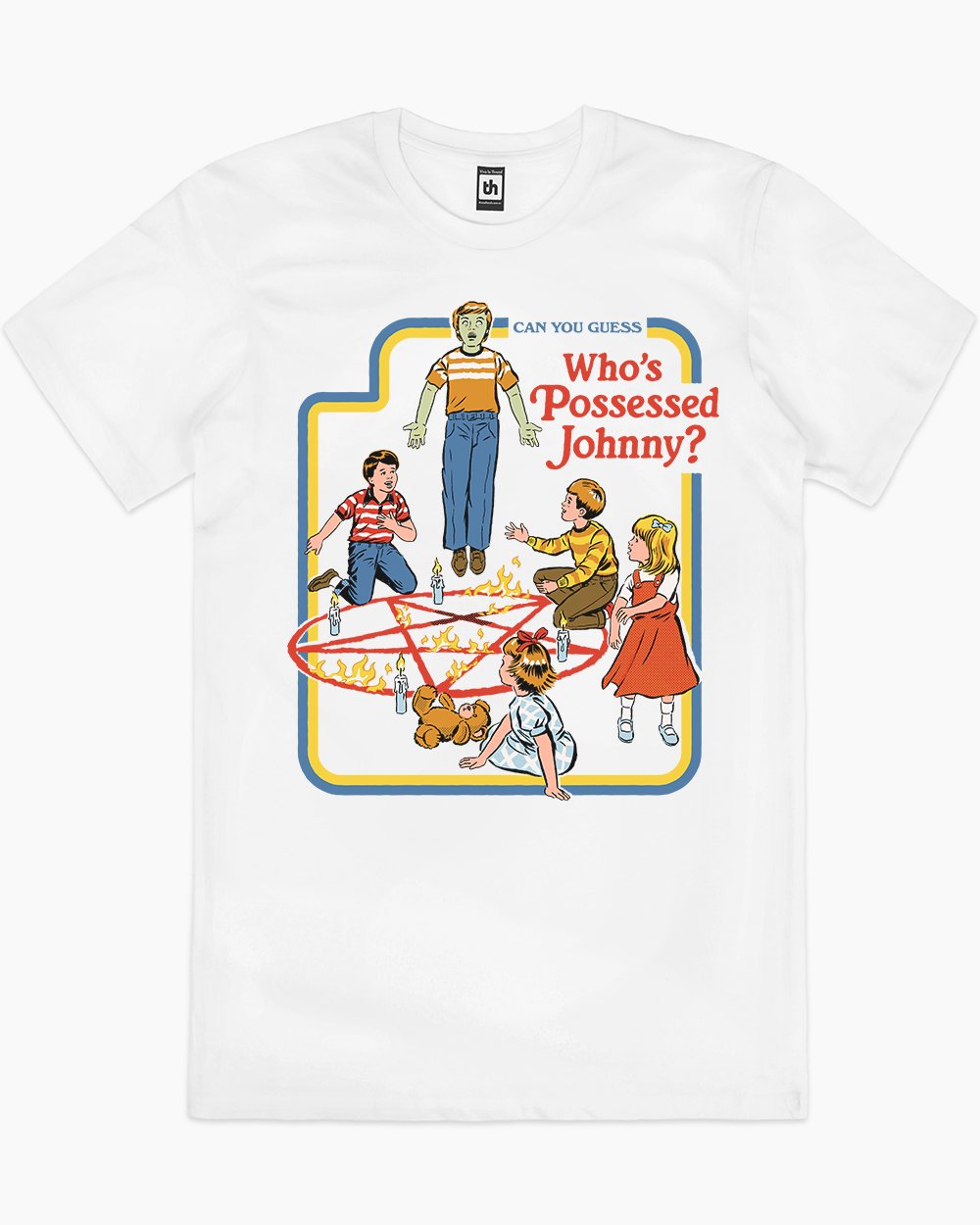 Who's Possessed Johnny? T-Shirt Europe Online #colour_white