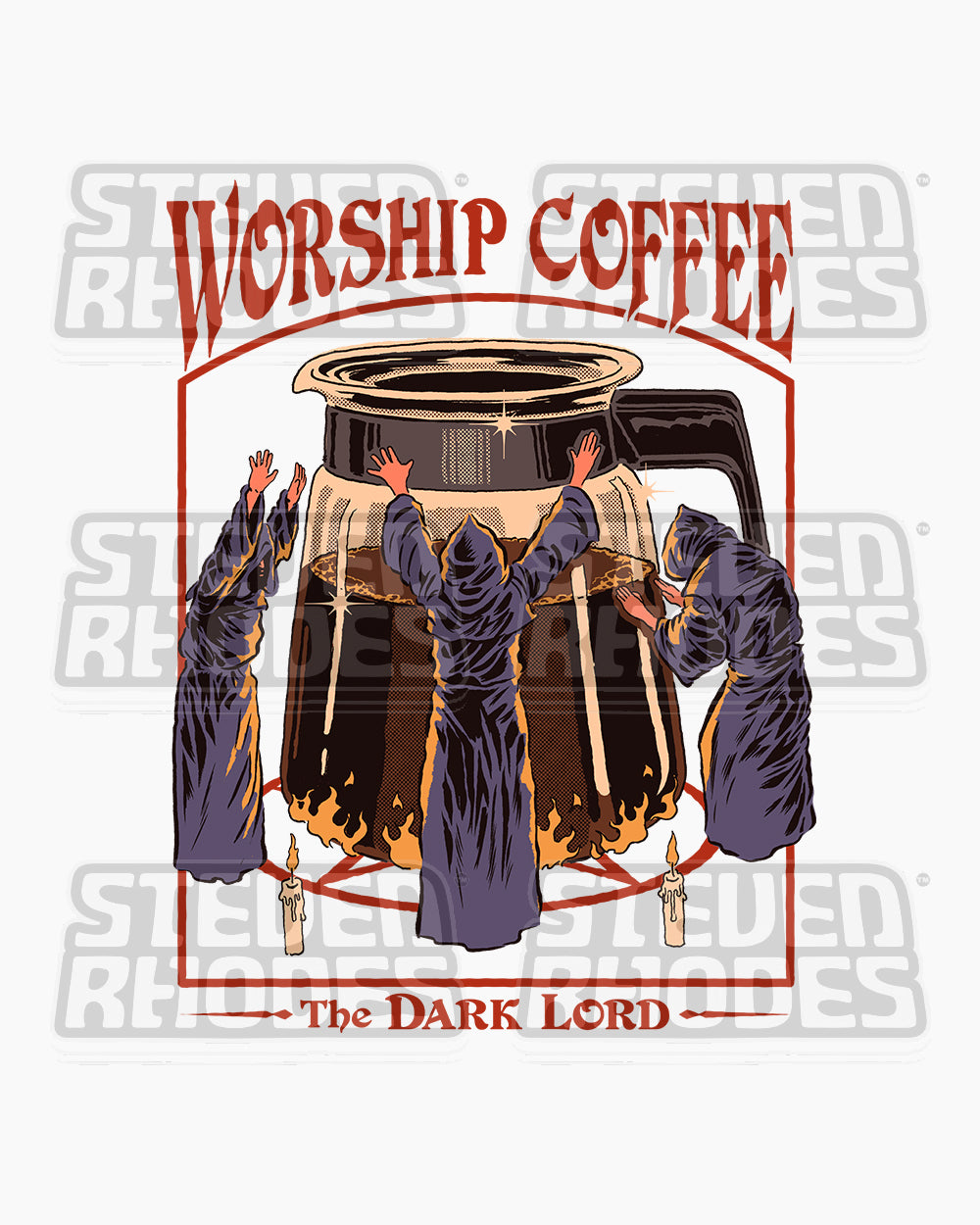 Worship Coffee T-Shirt Europe Online #colour_white