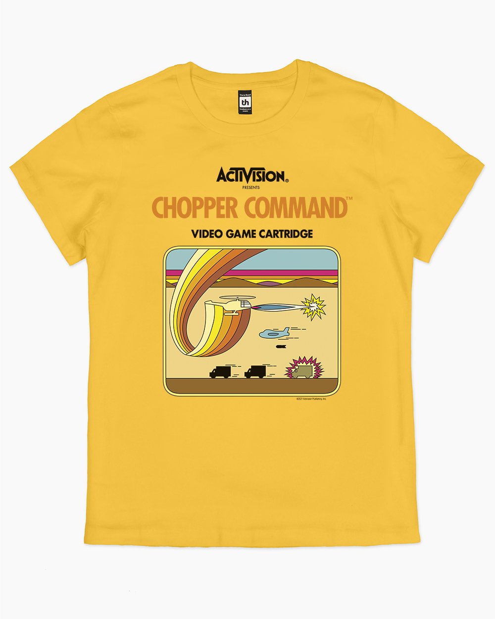 Chopper Command T-Shirt Australia Online #colour_yellow