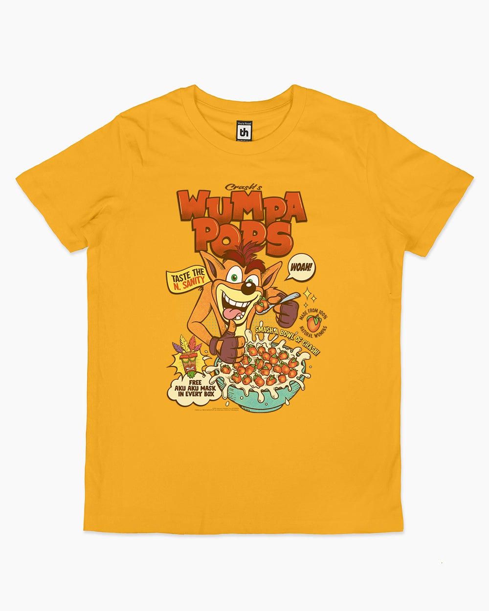 Crash Wumpa Cereal Kids T-Shirt Europe Online #colour_yellow